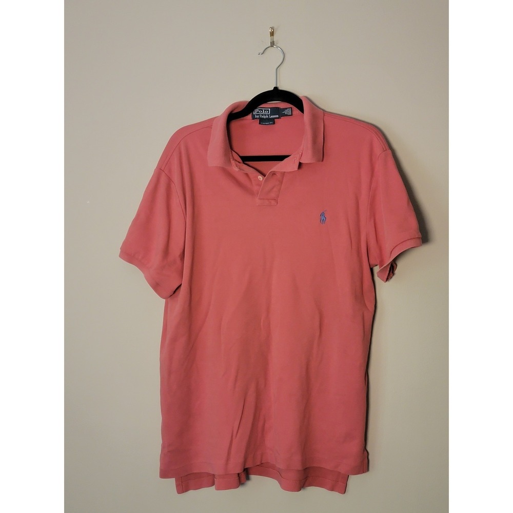 Polo Ralph Lauren Polo Shirt Short Sleeve Salmon Men's Size Large